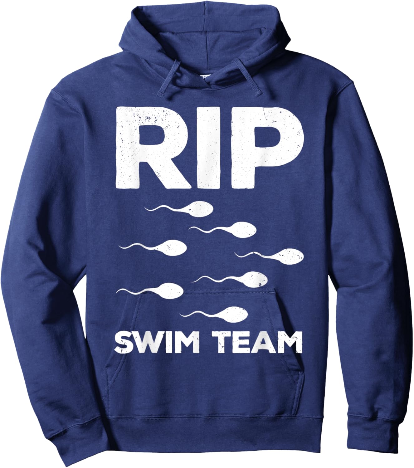 Funny Vasectomy Dad RIP Swim Team Baby Maker Hoodie - Hoodie | Navy
