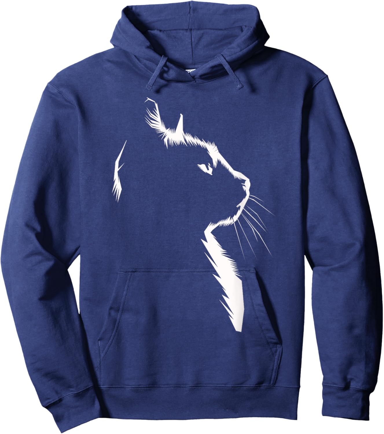 Cat Apparel Women With Cat Illustration Pet Owners Hoodie - Hoodie | Navy