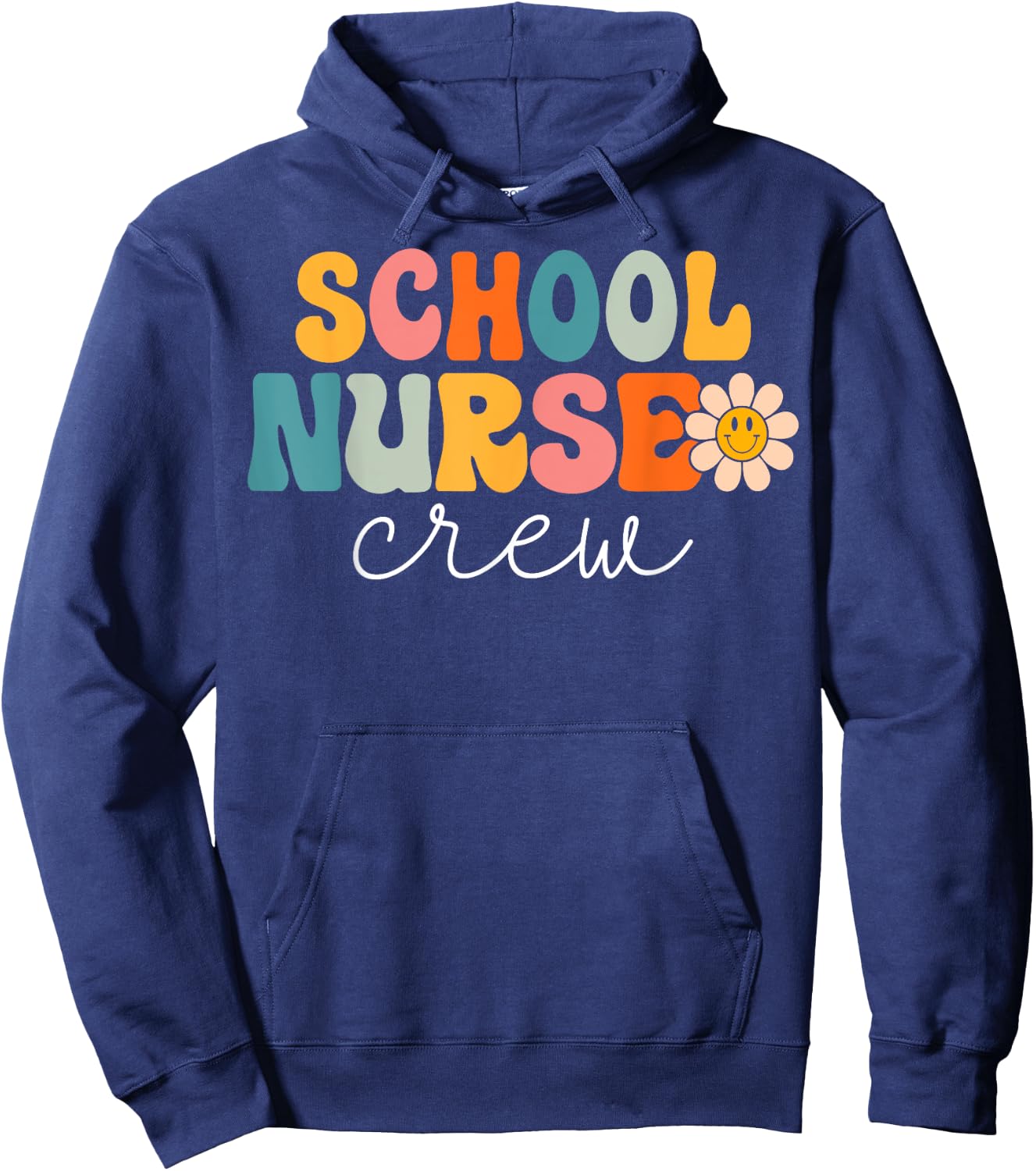 School Nurse Crew Retro 1st Day of School Nurse Hoodie - Hoodie | Navy