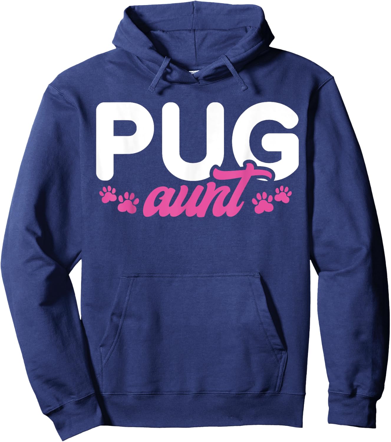 Pug Aunt Hoodie - Hoodie | Navy