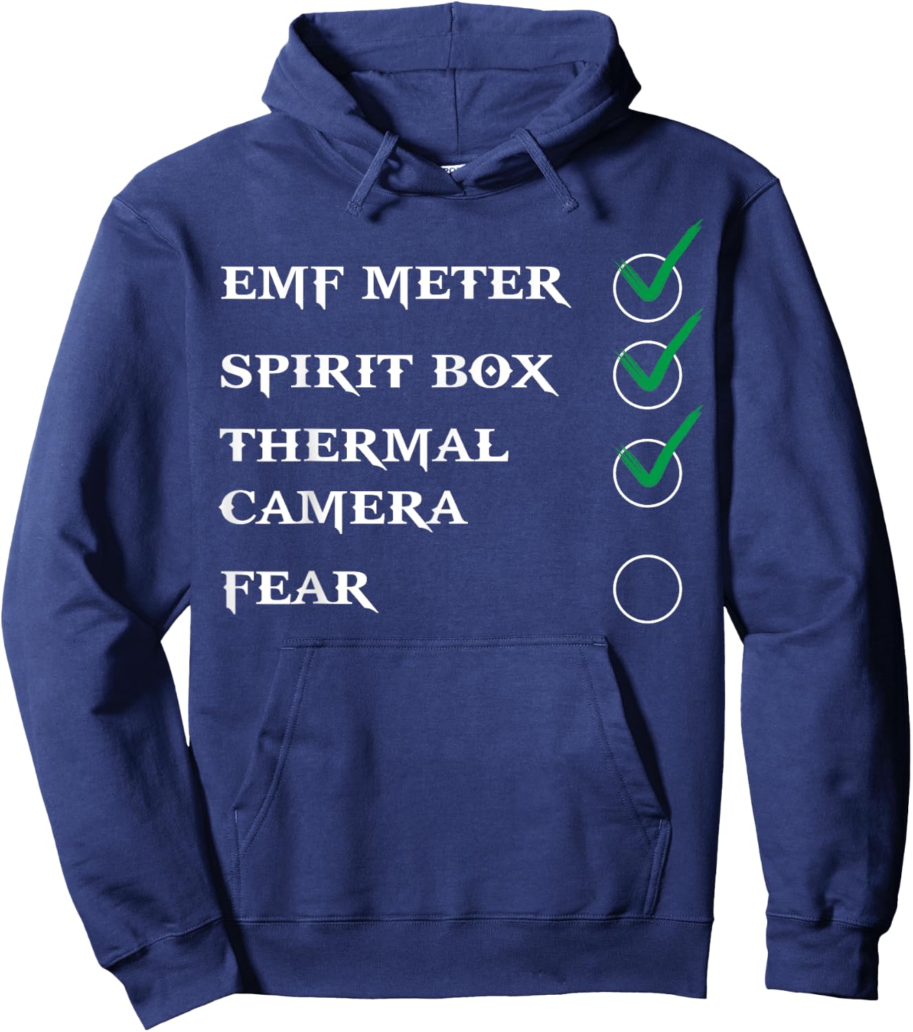 Phasmophobia - Ghost Hunter - Paranormal Investigators Hoodie - Hoodie | Navy
