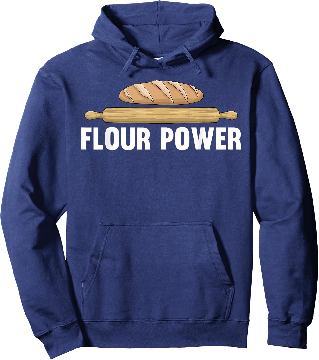 Funny Flour Baking Art For Baker Chef Men Women Baking Lover Hoodie - Hoodie | Navy