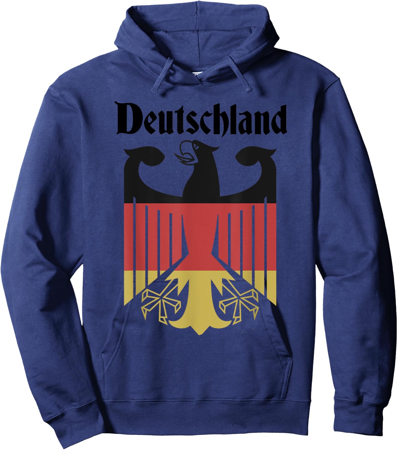 Deutschland German Flag Eagle Coat of Arms Crest Oktoberfest Hoodie - Hoodie | Navy