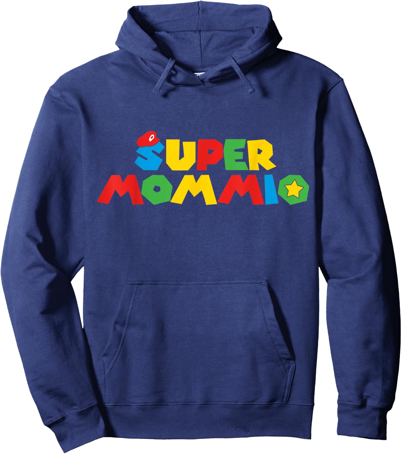 Gaming Queen Mom: Funny Gamer Mother Matching Family Hoodie - Hoodie | Navy