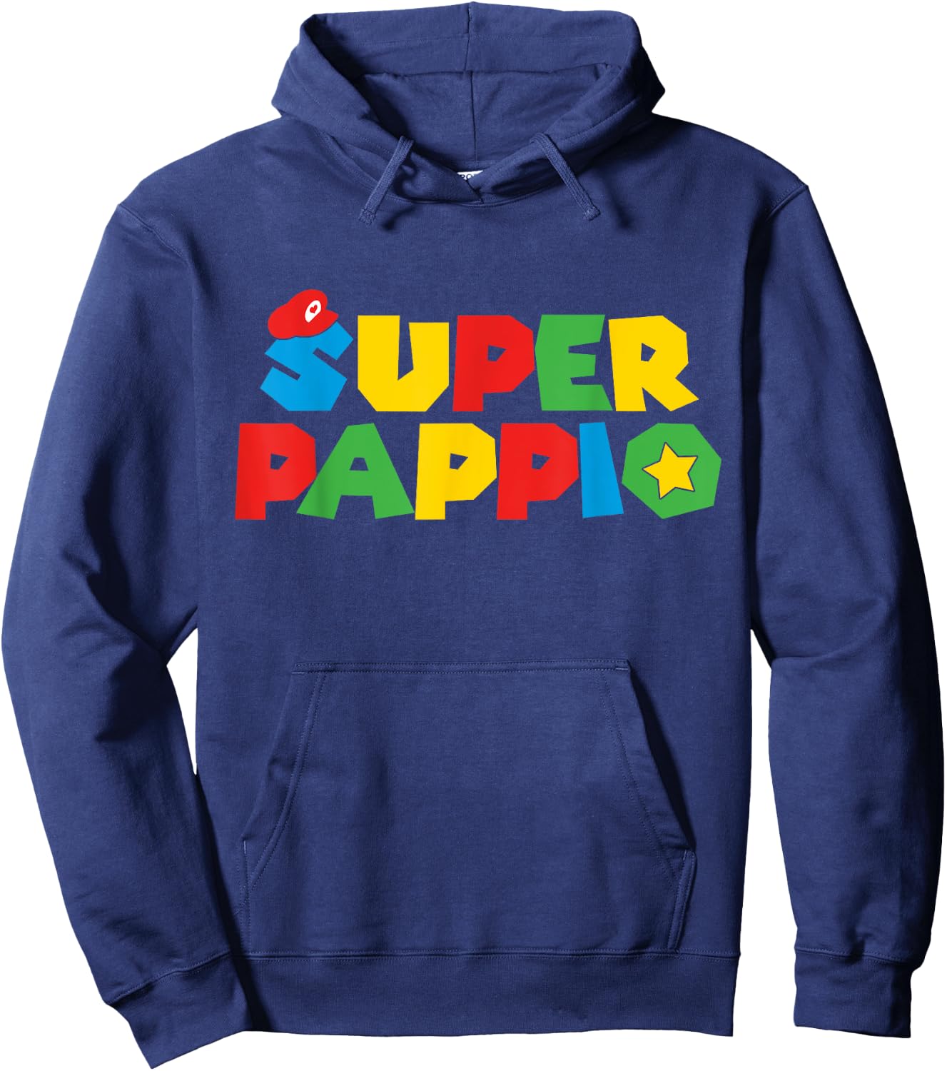 Gaming King Papa: Lighthearted Granddad Family Match Attire Hoodie - Hoodie | Navy