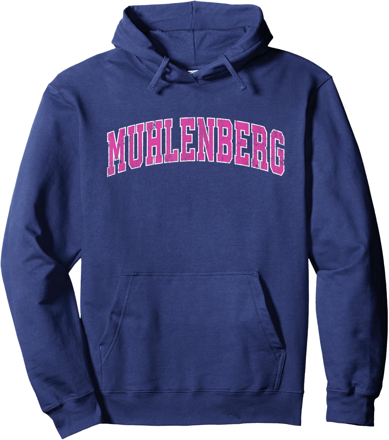 Muhlenberg Pennsylvania PA Vintage Sports Design Pink Design Hoodie - Hoodie | Navy