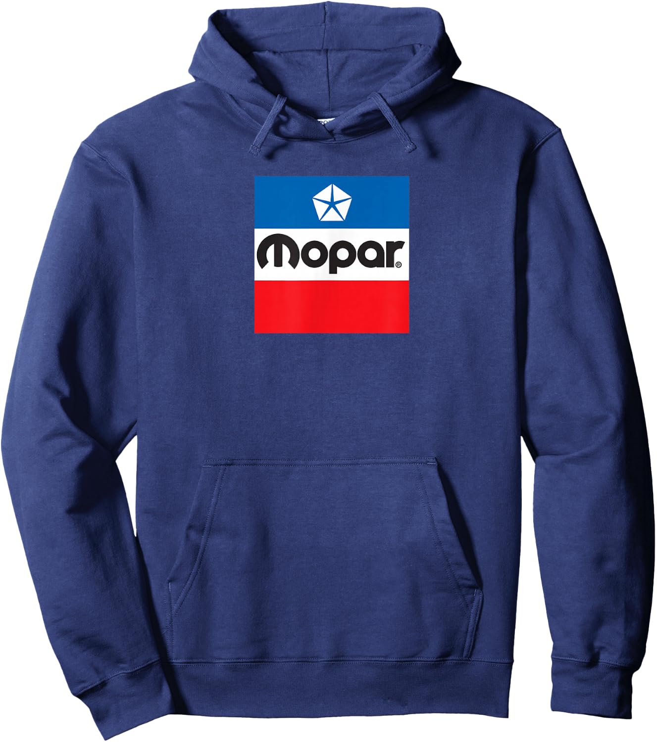 Mopar Retro Flag Logo Hoodie - Hoodie | Navy