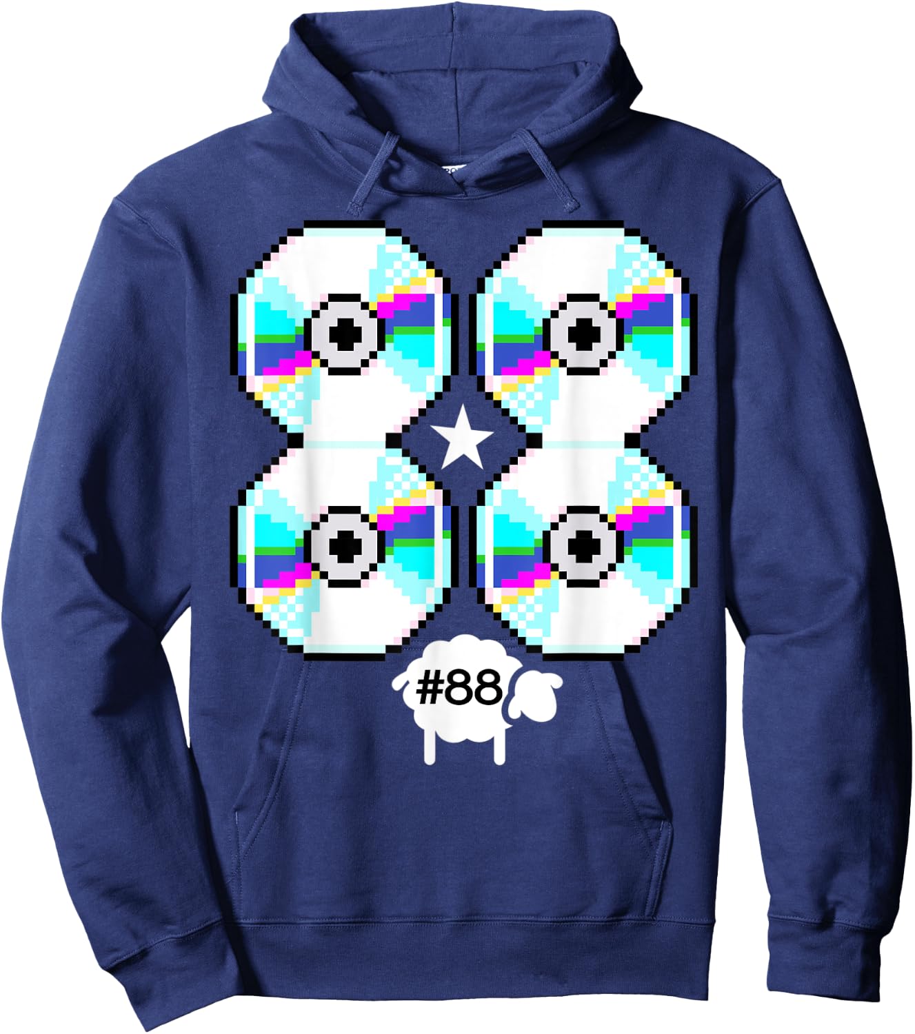 Funny cd vintage lamb Hoodie - Hoodie | Navy