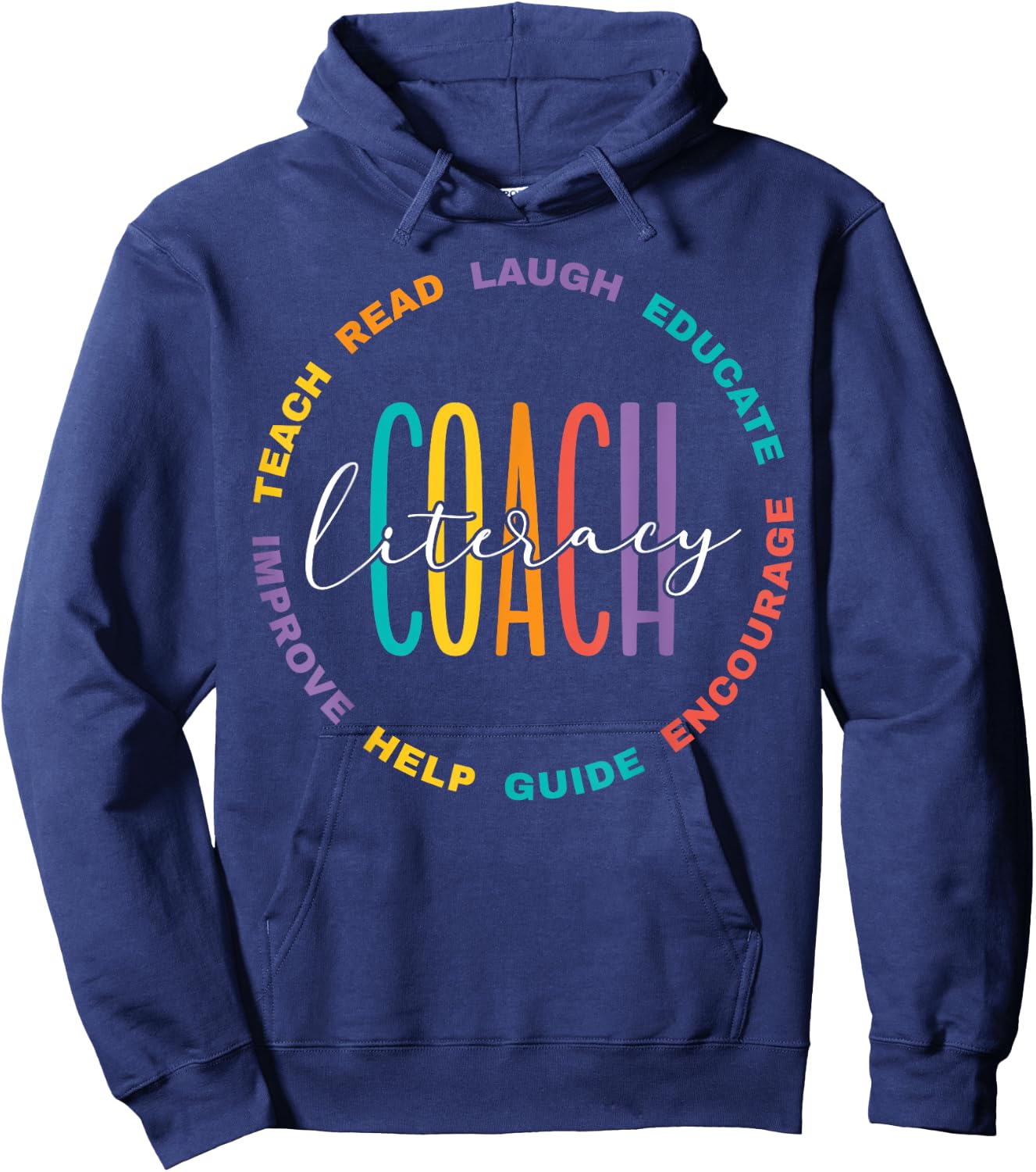 Literacy Coach Appreciation Hoodie - Hoodie | Navy