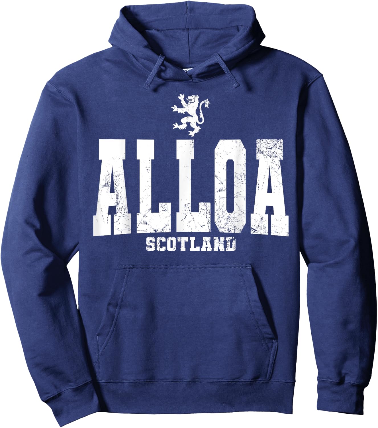 Alloa Scotland Scottish Flag Lion Rampant Caledonia Hoodie - Hoodie | Navy
