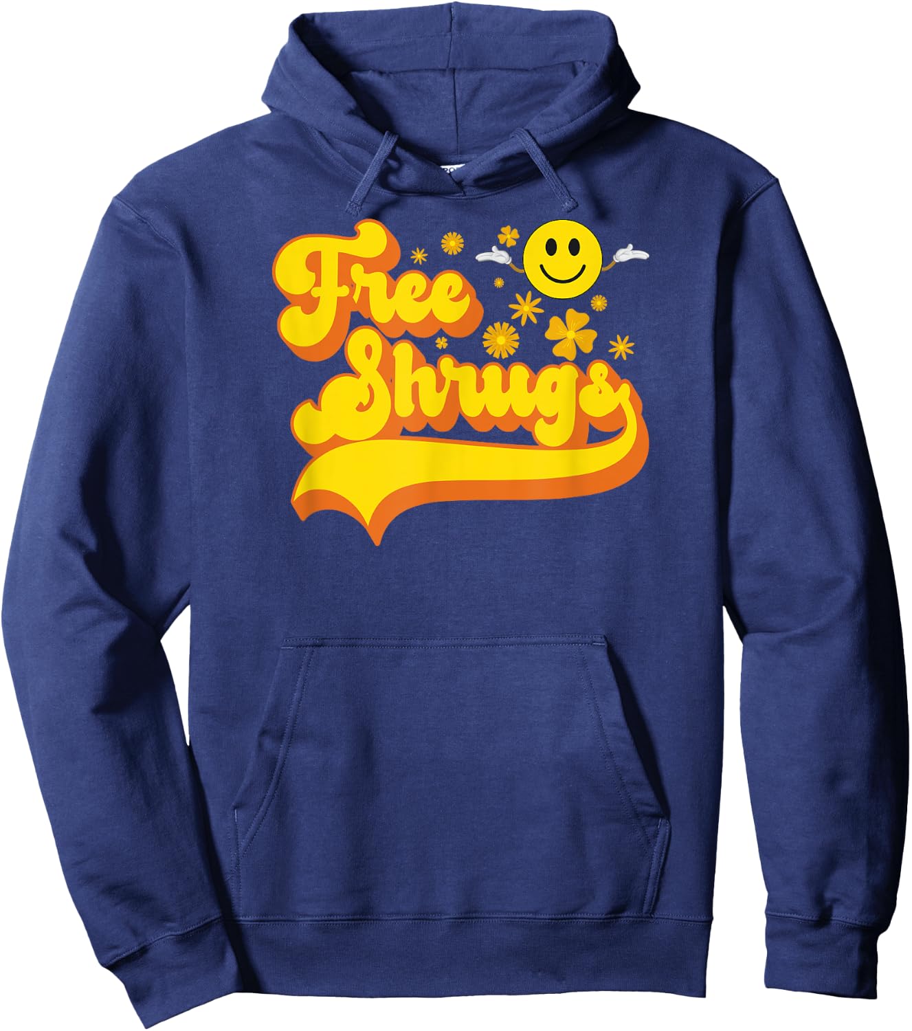 Free Shrugs - Funny Classic Parody Hoodie - Hoodie | Navy