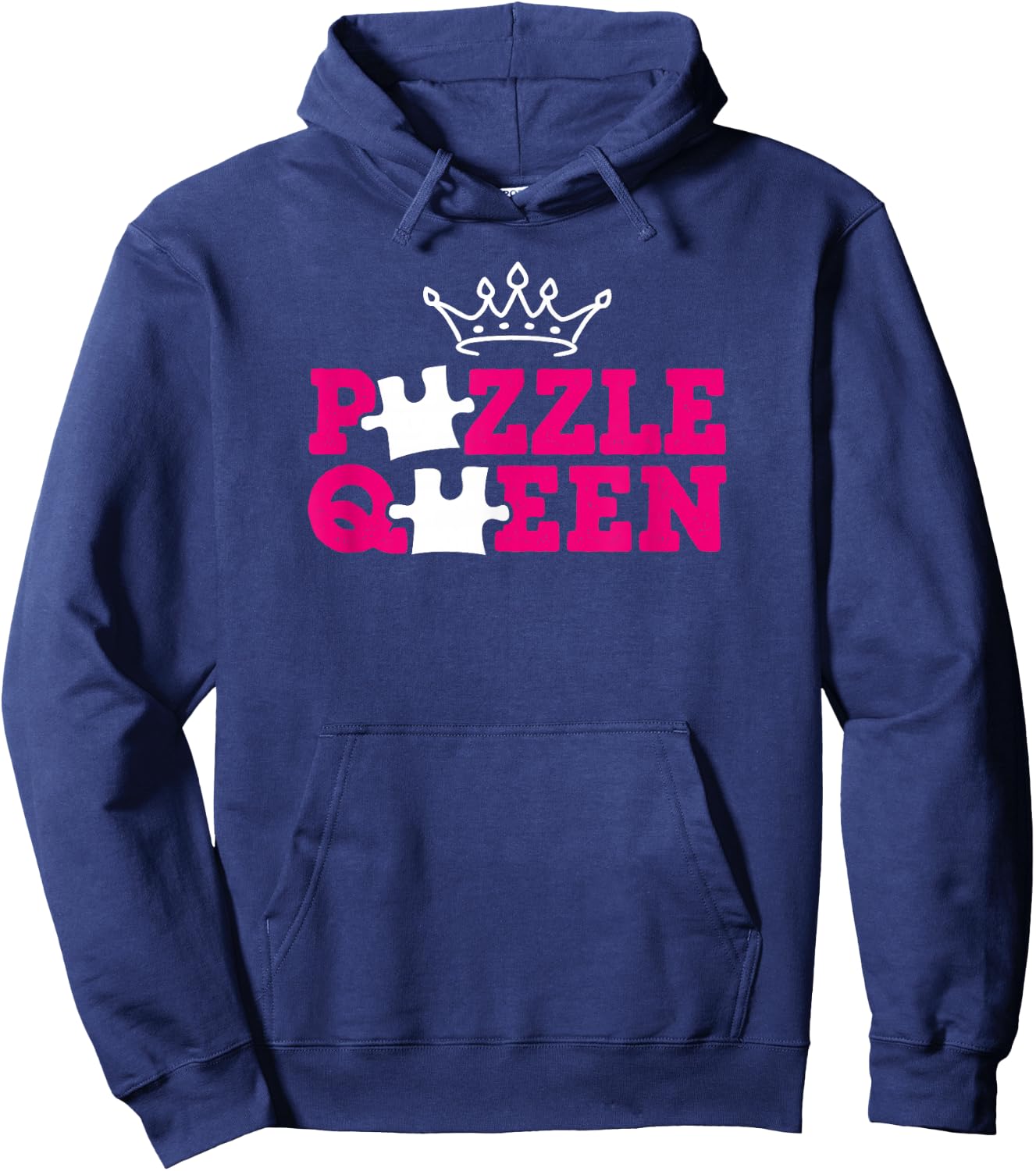 Funny Puzzle Queen Jigsaw Puzzle Lovers Dissectologist Women Hoodie - Hoodie | Navy