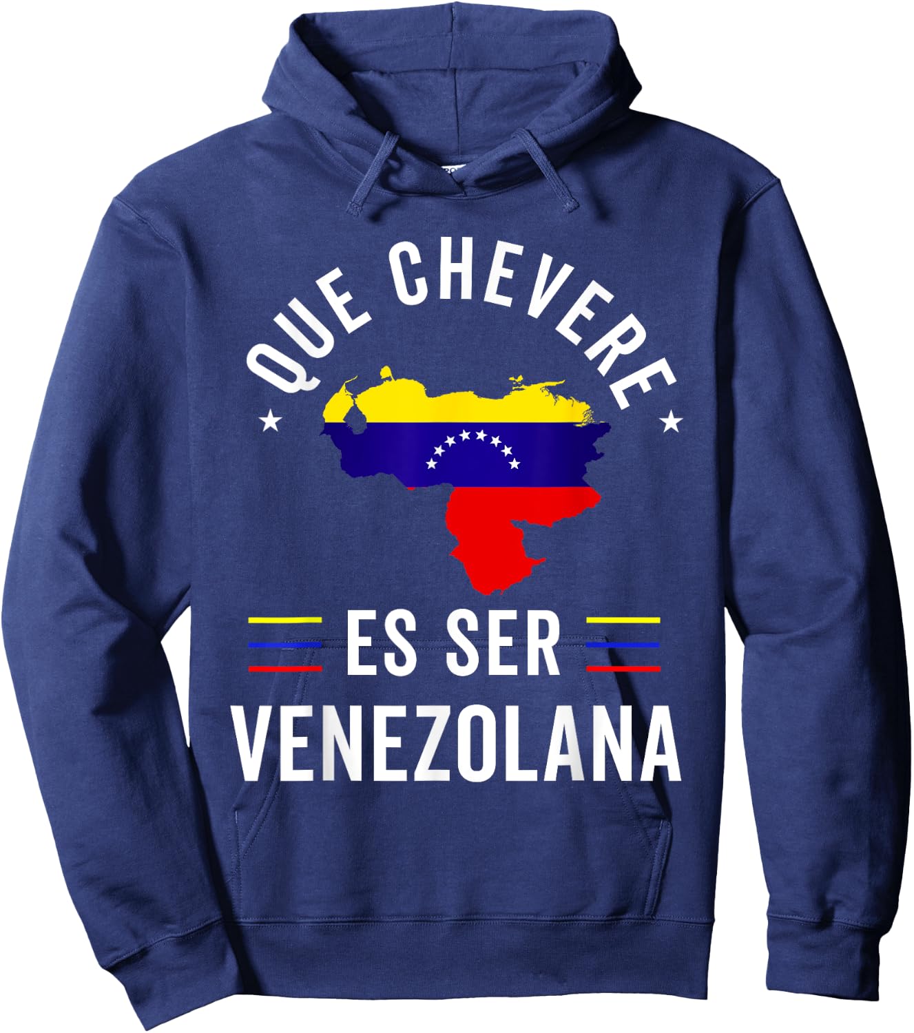 Venezuela Flag Pride Bandera Venezolana Camiseta Mujer Girl Hoodie - Hoodie | Navy