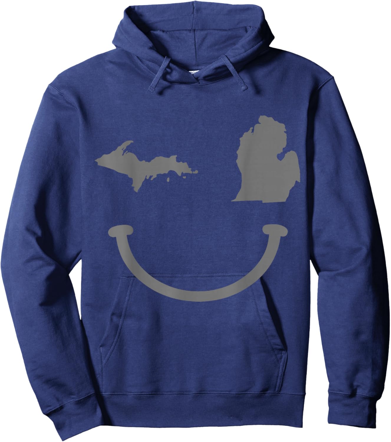 Michigan Pride State Map Vintage Funny Hoodie - Hoodie | Navy