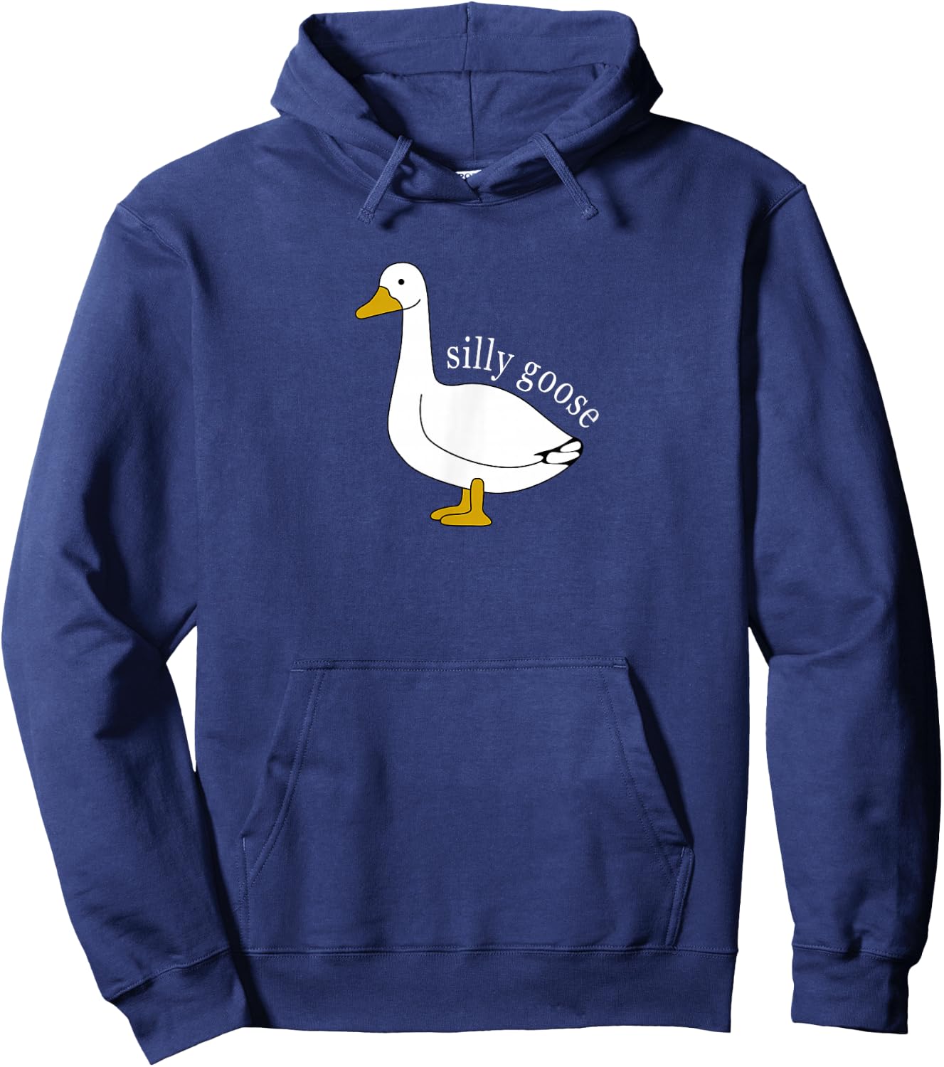 Funny Silly Goose Meme Cute Goose Aesthetic Trendy Clothing Hoodie - Hoodie | Navy