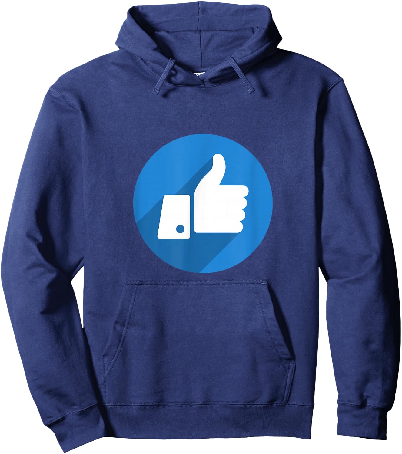 Thumbs Up Like Face Book Icon Hoodie - Hoodie | Navy
