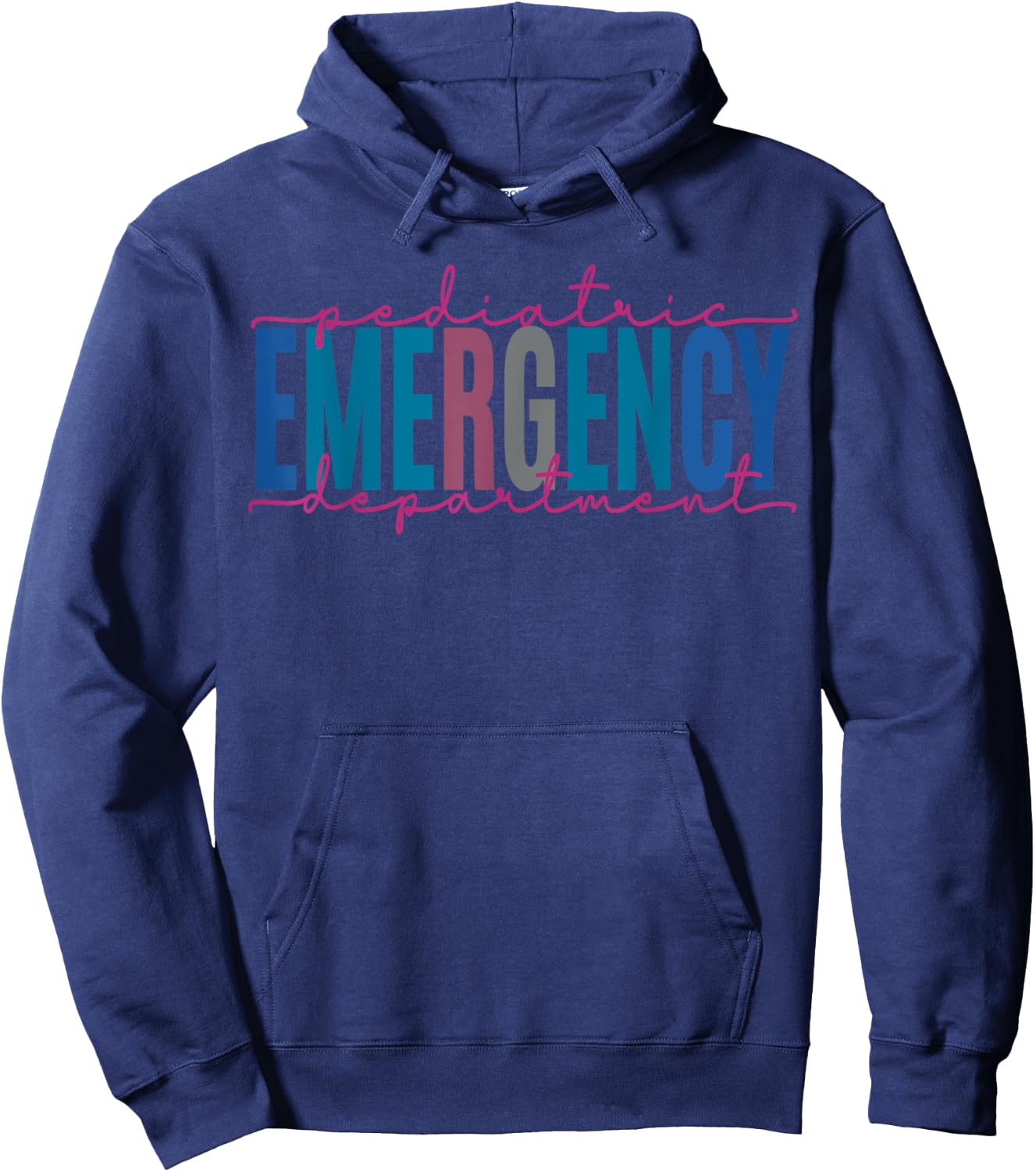 Pediatric Emergency Department Pediatric ER Nurse Medicine Hoodie - Hoodie | Navy