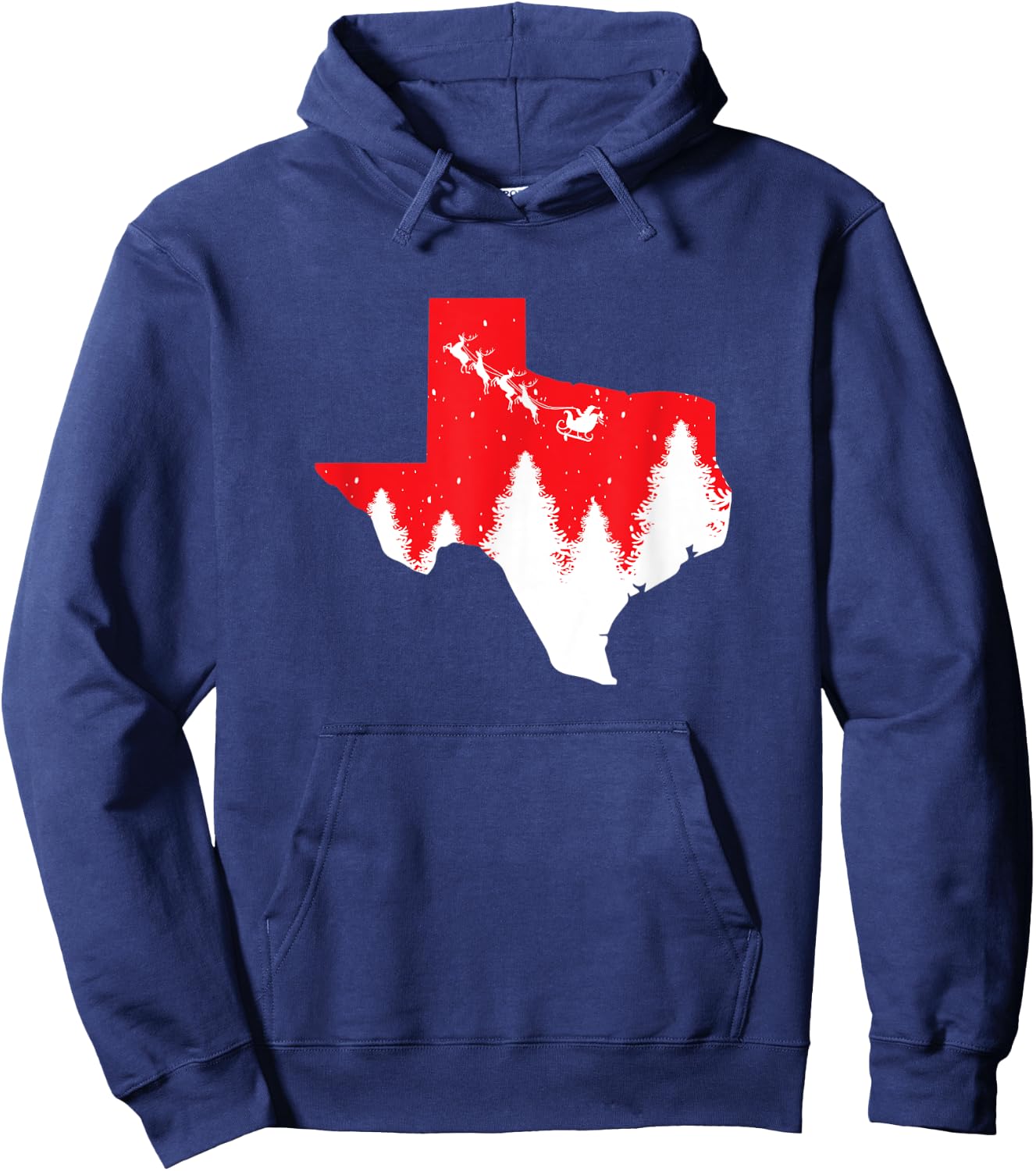 Texas Matching Family Christmas Shirts Pajamas Top Hoodie - Hoodie | Navy