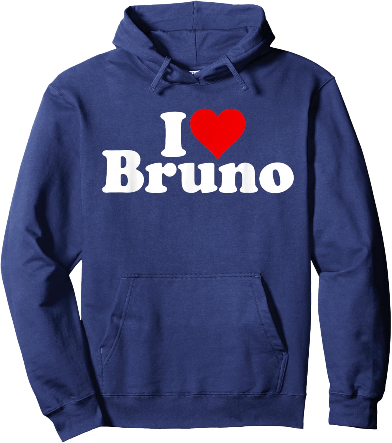 I Love Heart Bruno Hoodie - Hoodie | Navy
