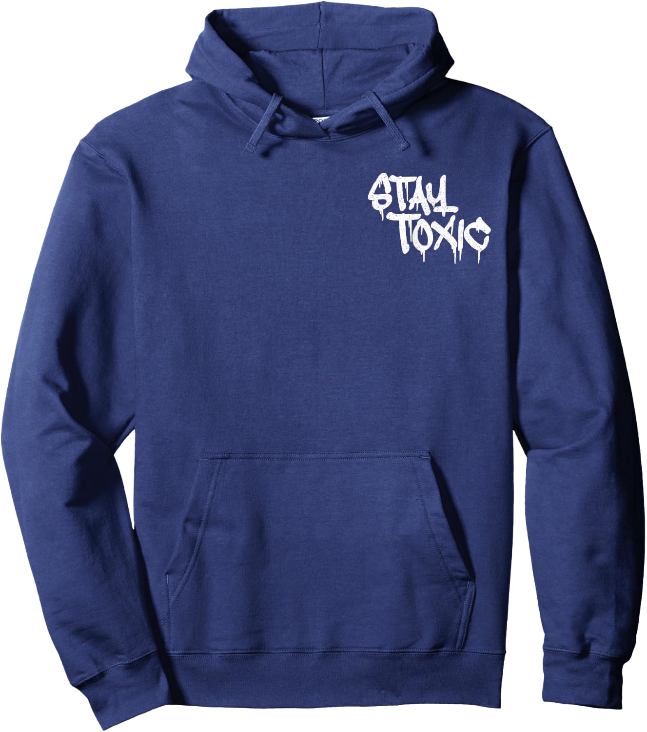 Stay Toxic Grafitti Style Hoodie - Hoodie | Navy