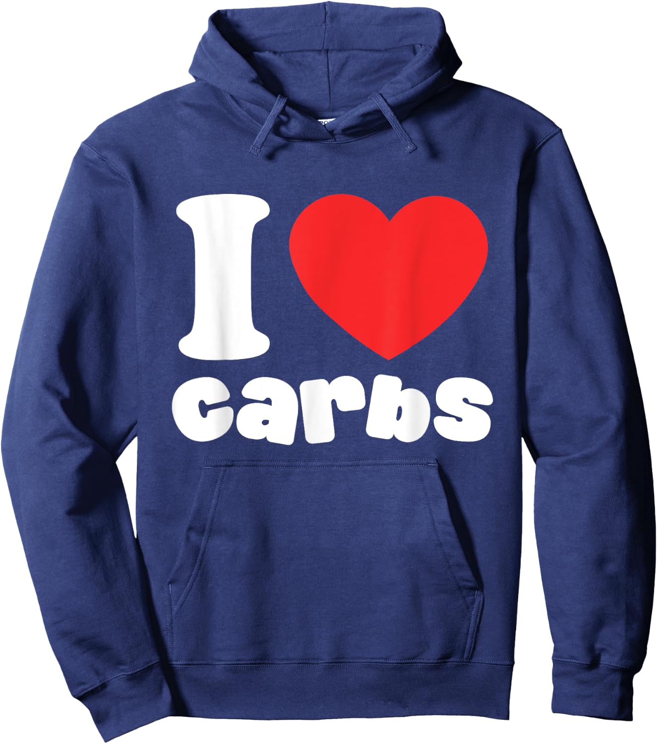I Love Carbs Hoodie - Hoodie | Navy