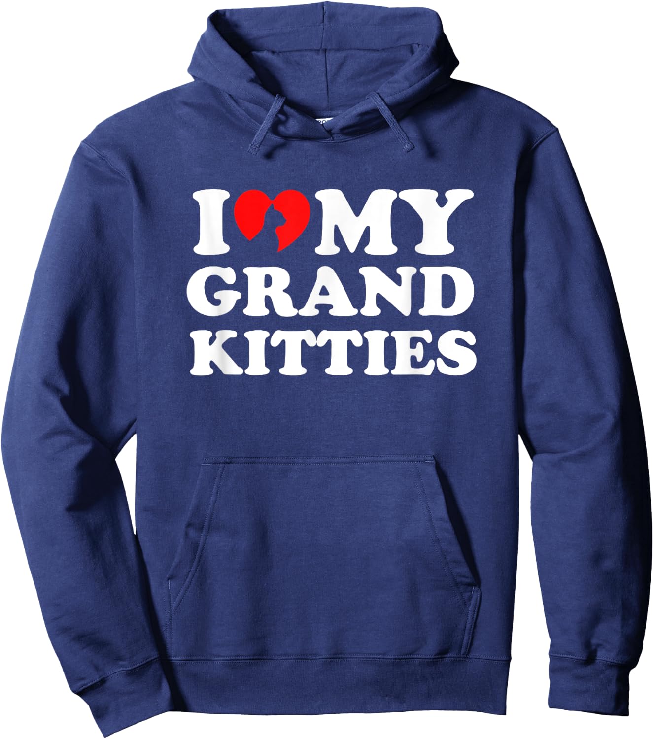I Love My Grandkitties Hoodie - Hoodie | Navy