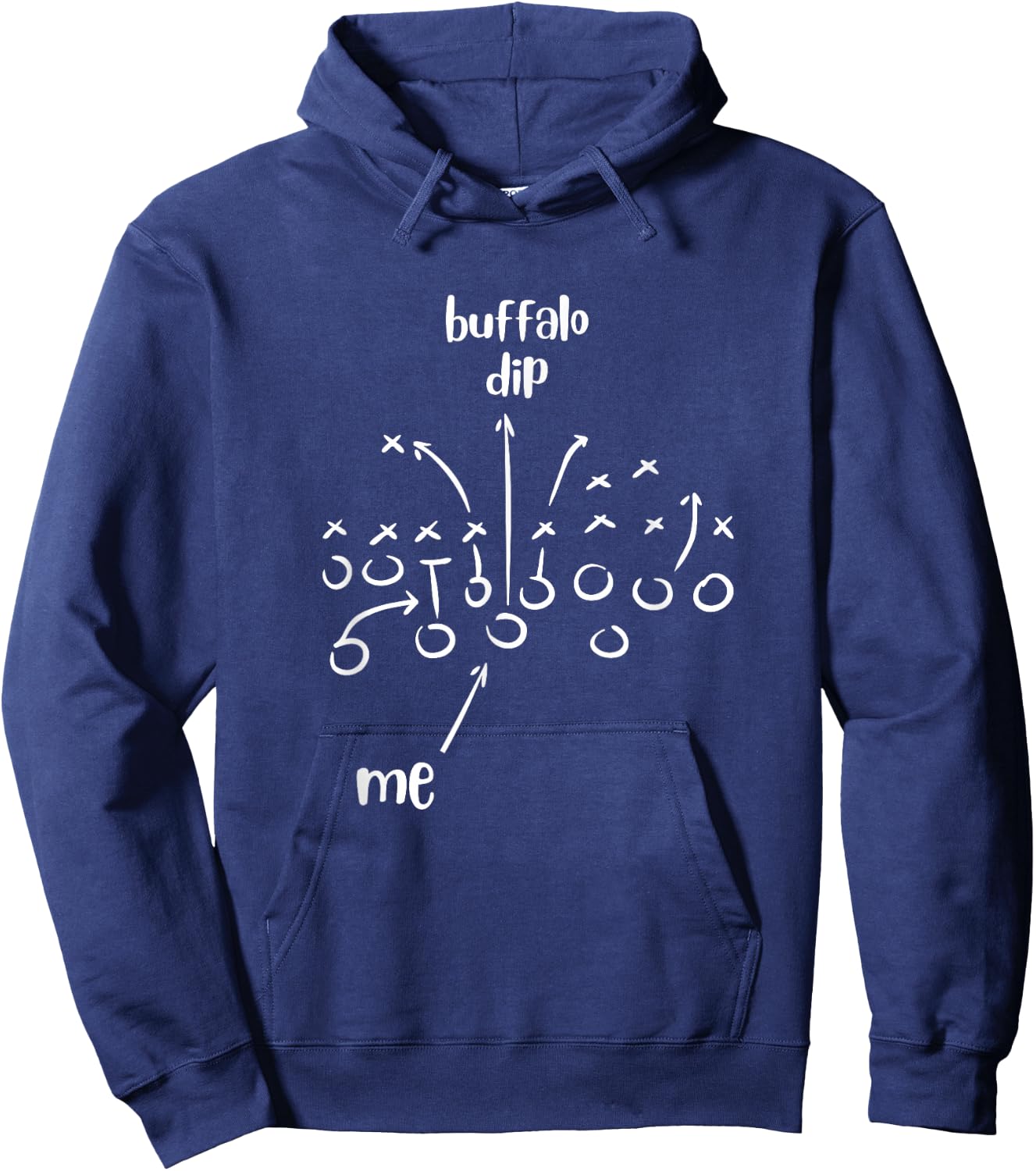 Buffalo Dip - Super Funny Football Shirt - Sunday Hoodie - Hoodie | Navy