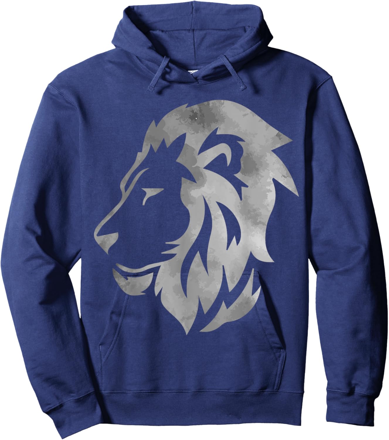 Lion Art Funny Felidae Large Cat Lover Outfit Men Women Kids Hoodie - Hoodie | Navy