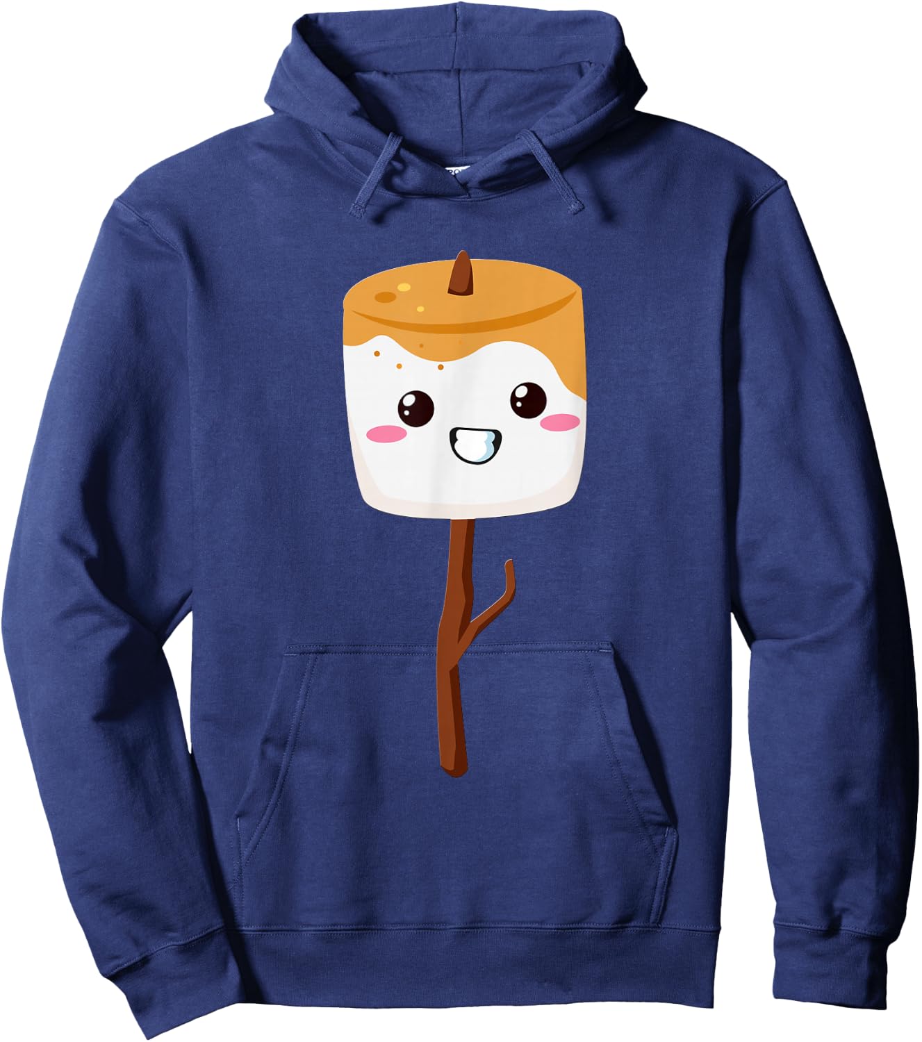 Kawaii Halloween Group Costume S'mores Marshmallow Sticks Hoodie - Hoodie | Navy