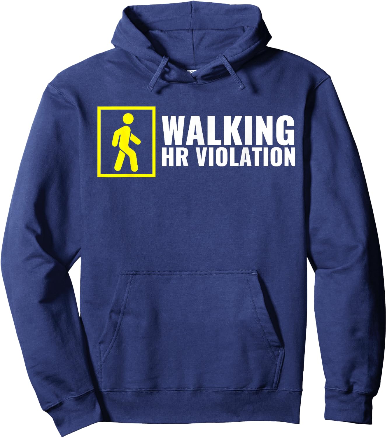 Funny Human Resource Gifts HR Manager Gifts Walking HR Violation Boss Joke Funny Coworker Quote Burn Out Hoodie - Hoodie | Navy