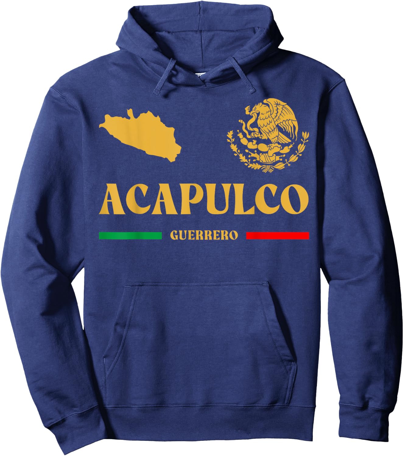 Acapulco Emblem, Acapulco Guerrero, Acapulco Hoodie - Hoodie | Navy
