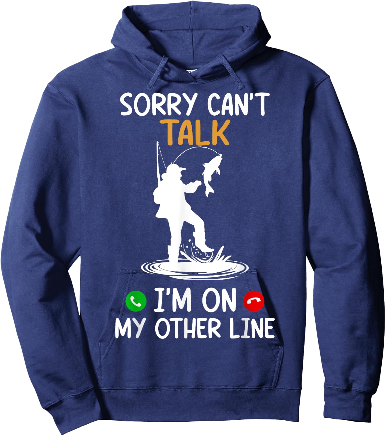 Sorry Can't Talk I'm On My Other Line Hoodie - Hoodie | Navy