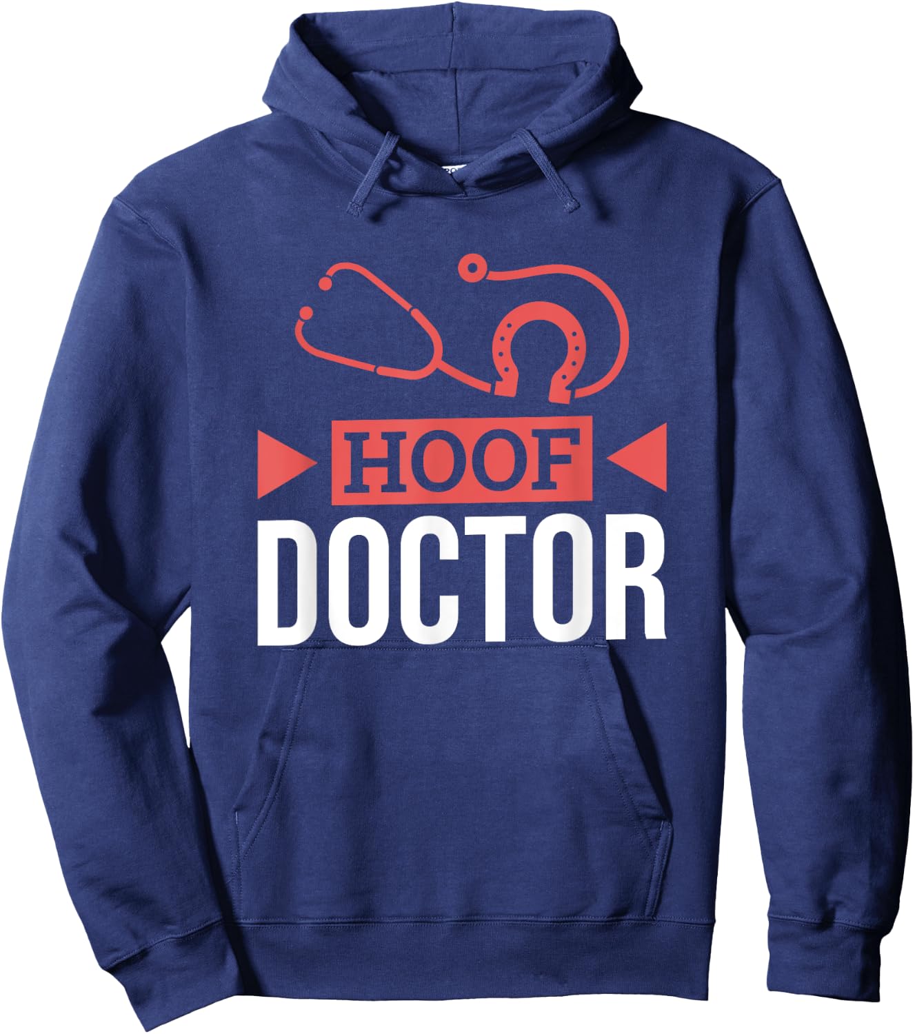 Hoof Doctor, Horse Farrier and Horse Shoeing Hoodie - Hoodie | Navy