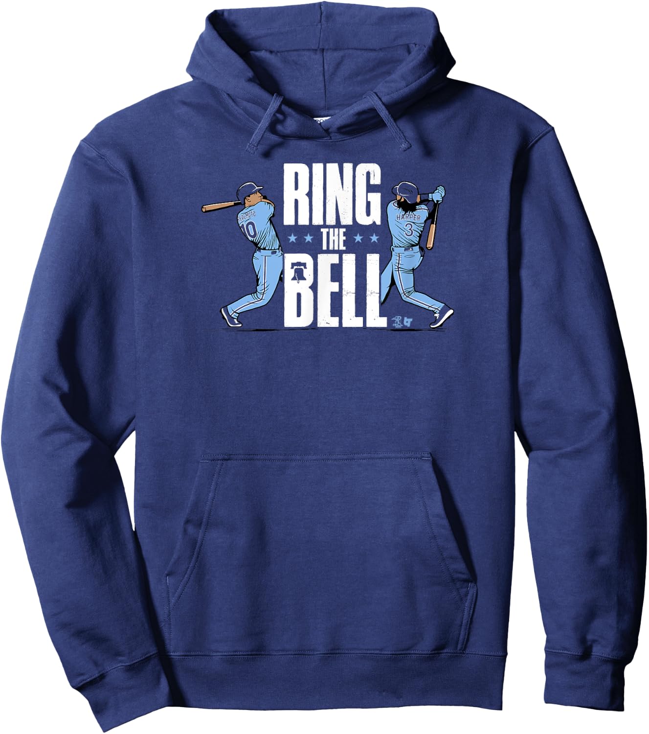 Harper & Realmuto - Ring the Bell - Philadelphia Baseball Hoodie - Hoodie | Navy