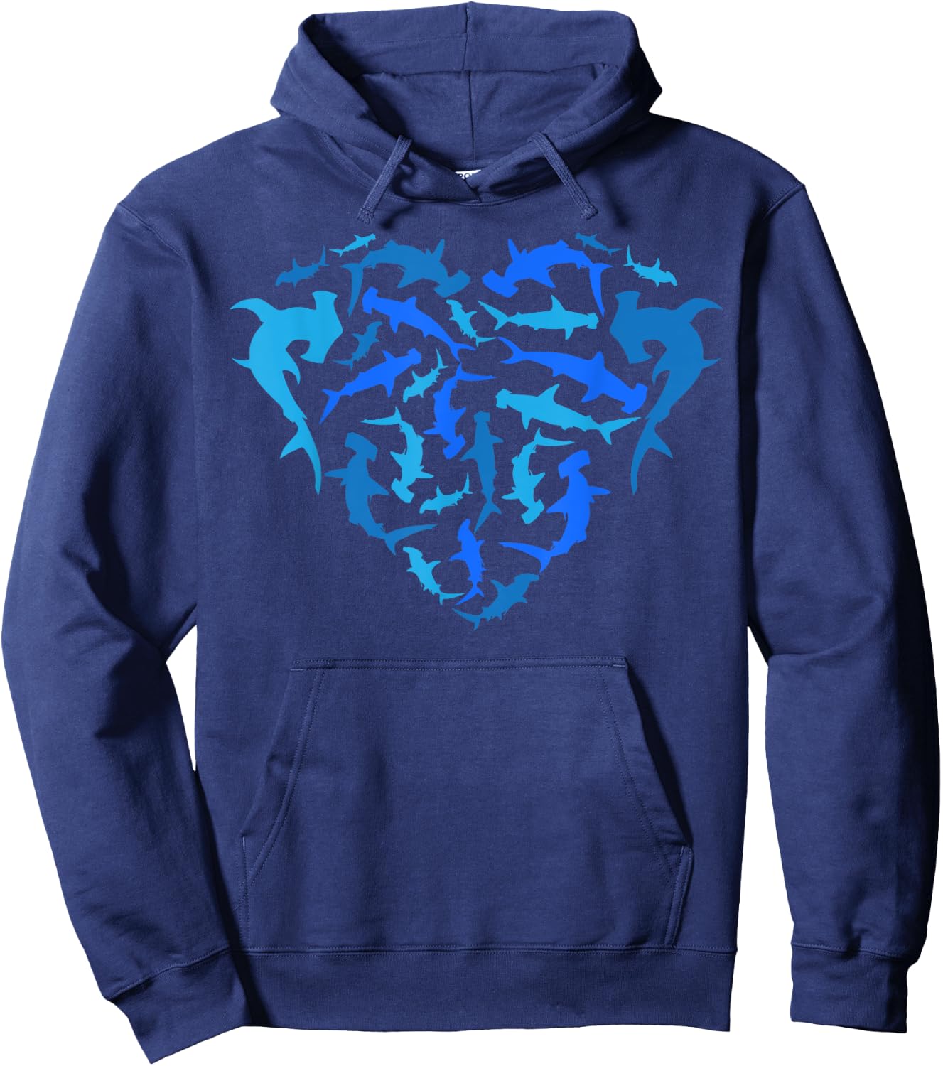 Hammerhead Shark Marine Biology Underwater Animal Hoodie - Hoodie | Navy
