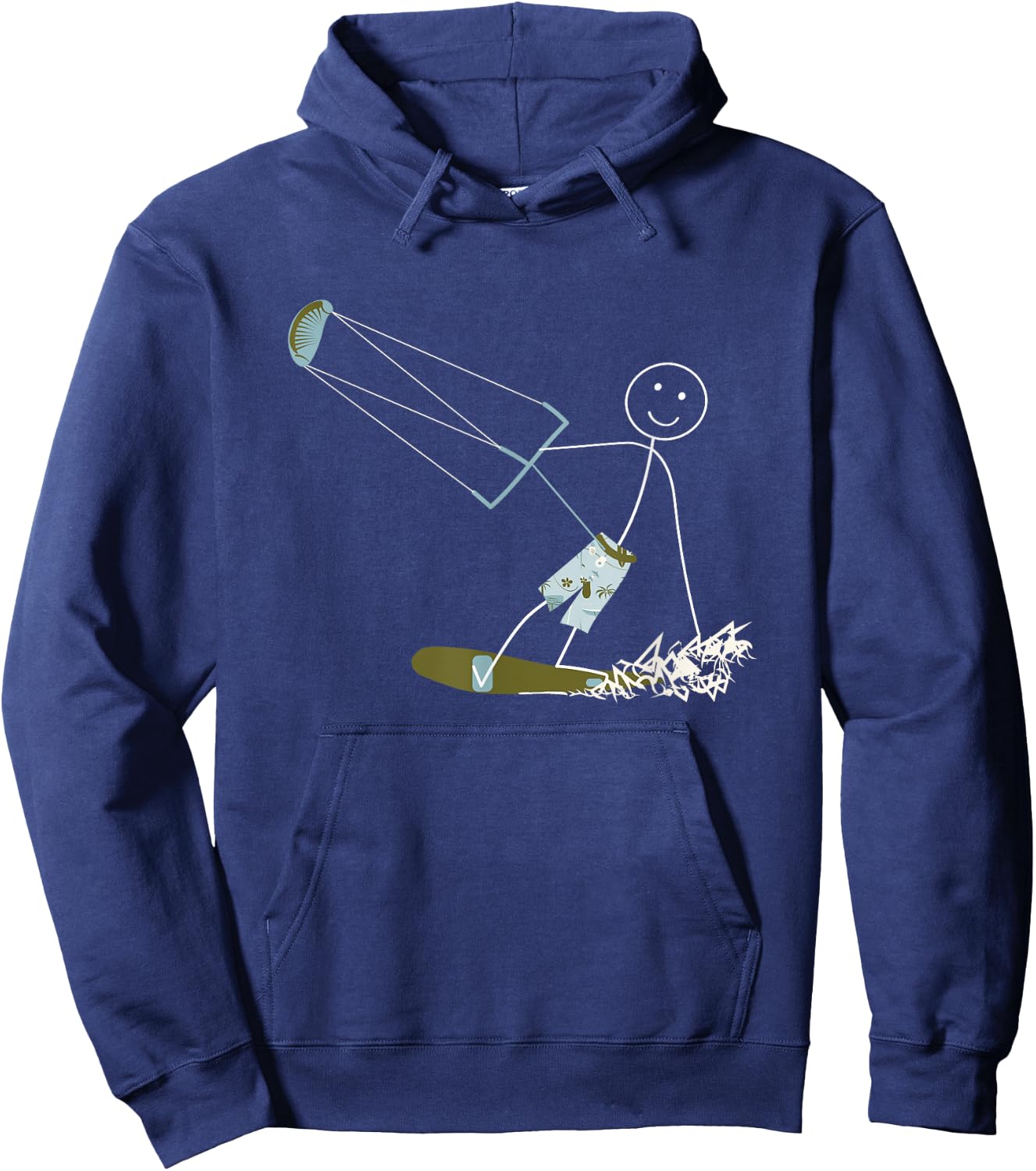Funny Kiteboarding Design Boys Kitesurfing Hoodie - Hoodie | Navy