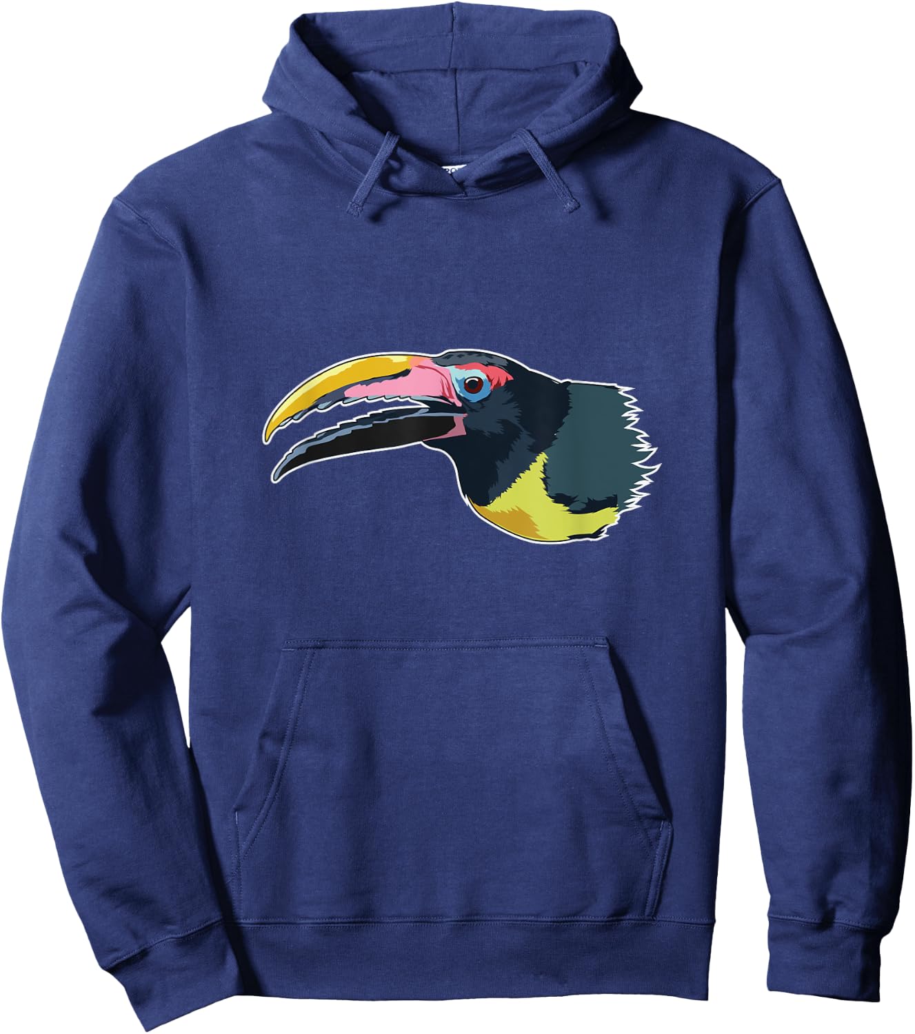 Green Aracari Toucan Bird Hoodie - Hoodie | Navy