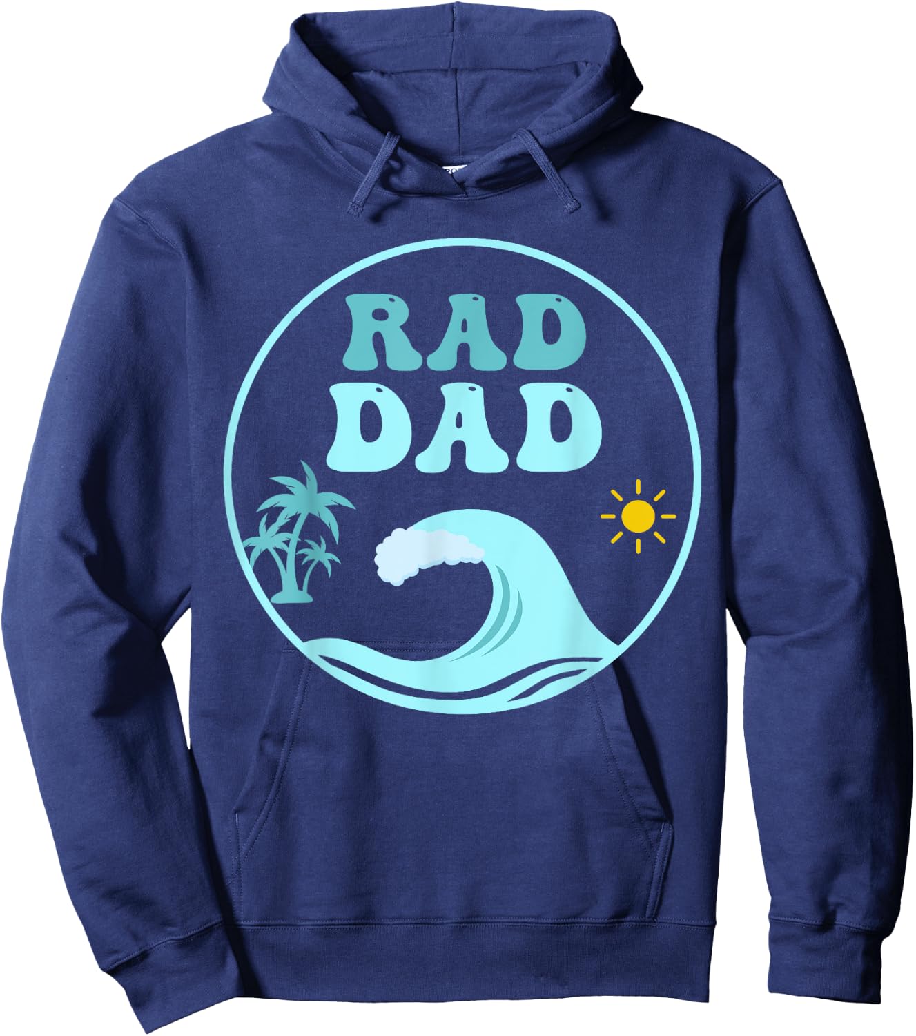 Rad Dad The Big One 1st Birthday Surf Family Matching Hoodie - Hoodie | Navy