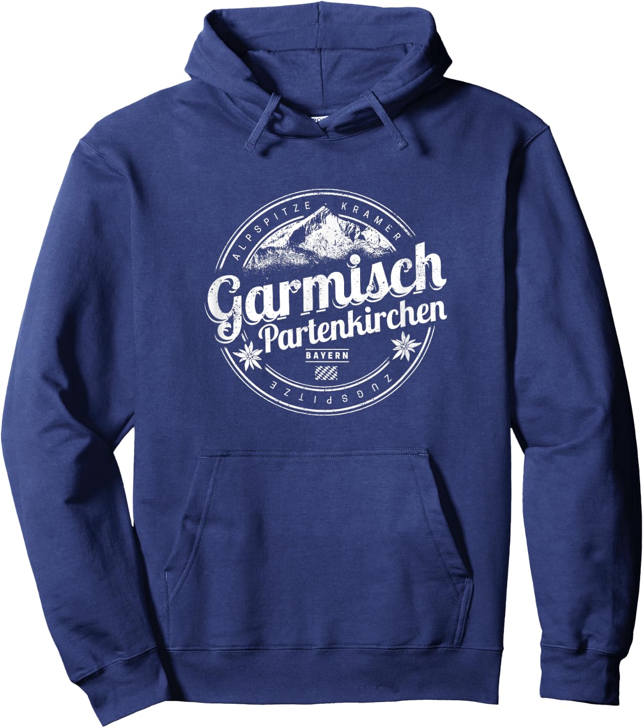 Garmisch Partenkirchen Bavaria Vintage Alps Germany Souvenir Hoodie - Hoodie | Navy