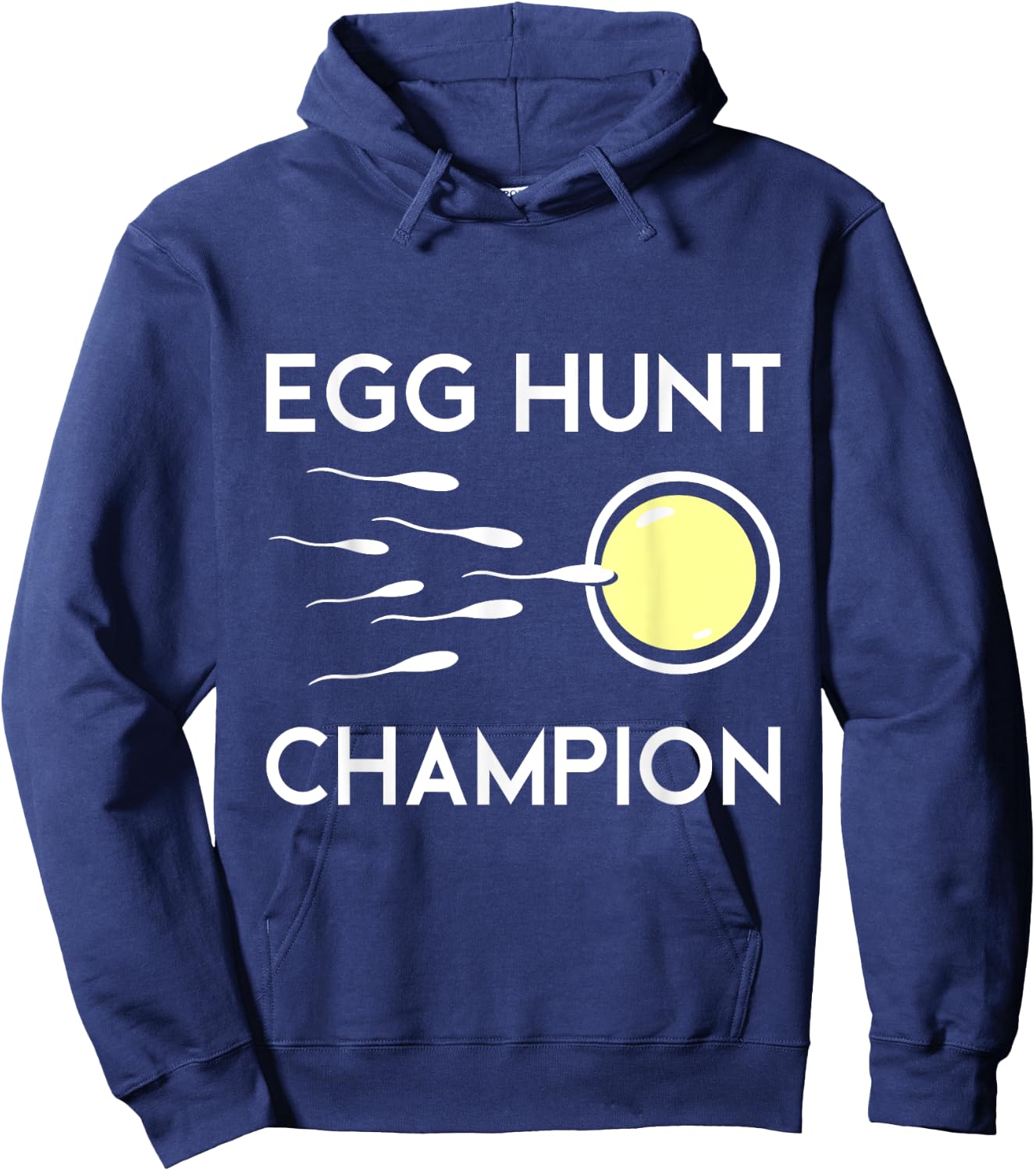Egg Hunt Champion Funny Dad Easter Pregnancy Announcement Hoodie - Hoodie | Navy