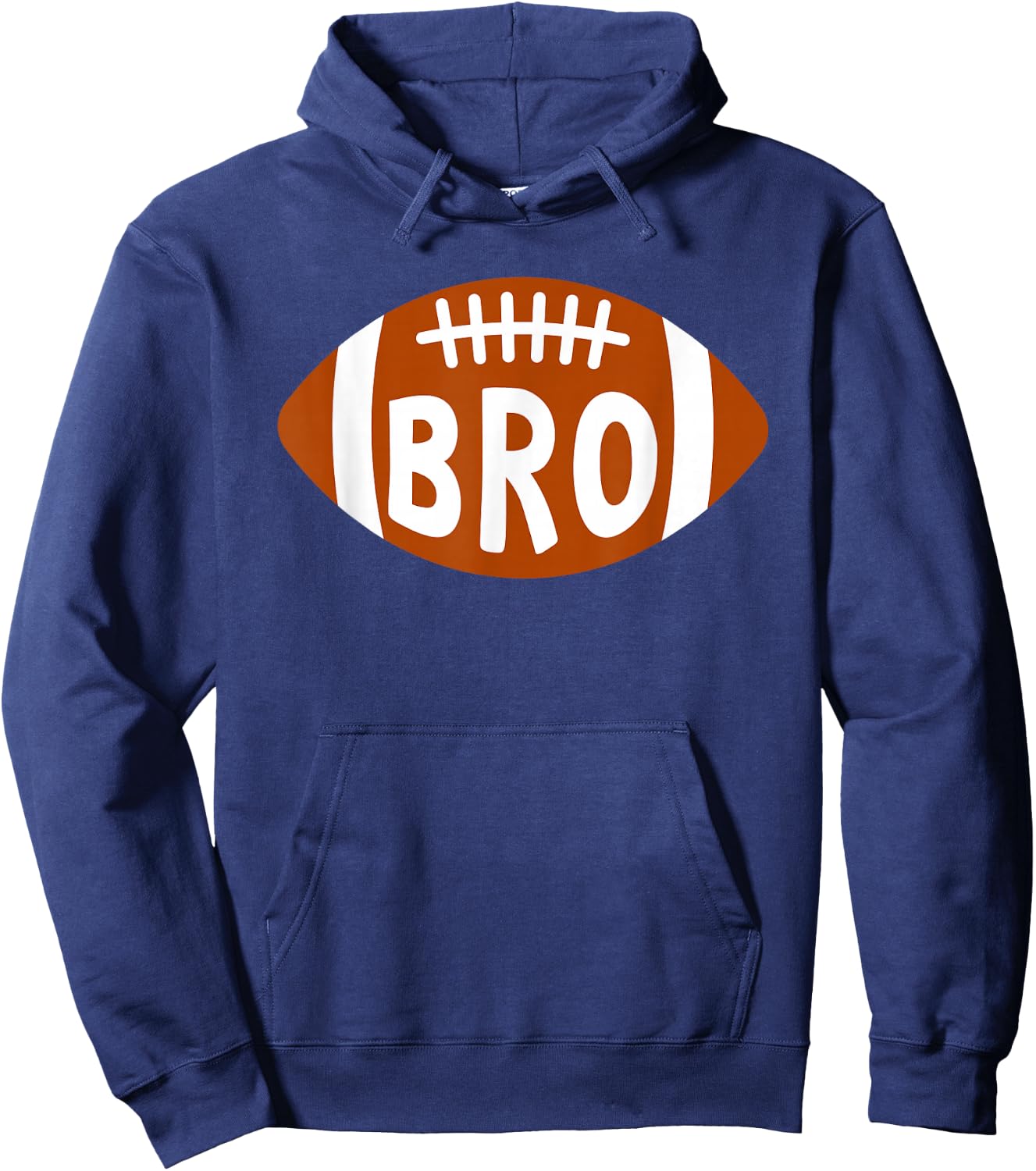 Football Player's Brother Proud Football Bro - Men's Black Sports - Small - Short Sleeve - - Modern Applique - Football Theme - Casual Wear Hoodie - Hoodie | Navy
