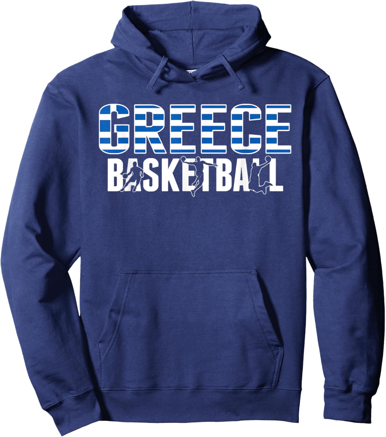 Greece Basketball Lovers Jersey Support Greek Baller Team Hoodie - Hoodie | Navy