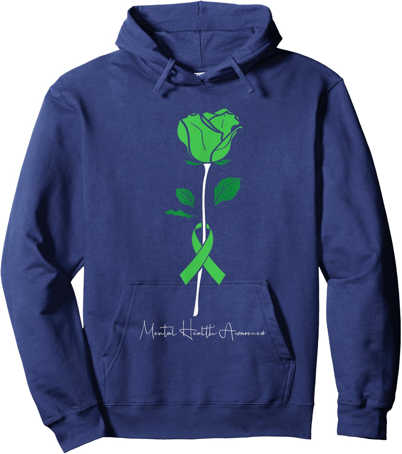 Mental Health Awareness Warrior Counselor Therapist Hoodie - Hoodie | Navy