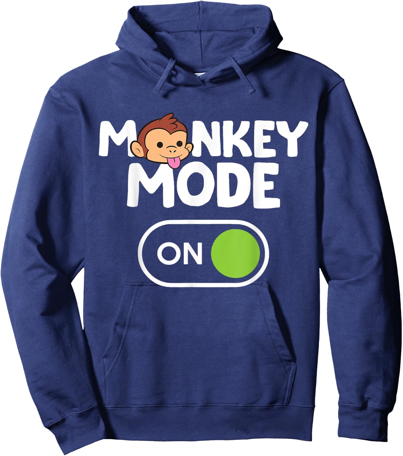 Monkey Mode On Hoodie - Hoodie | Navy