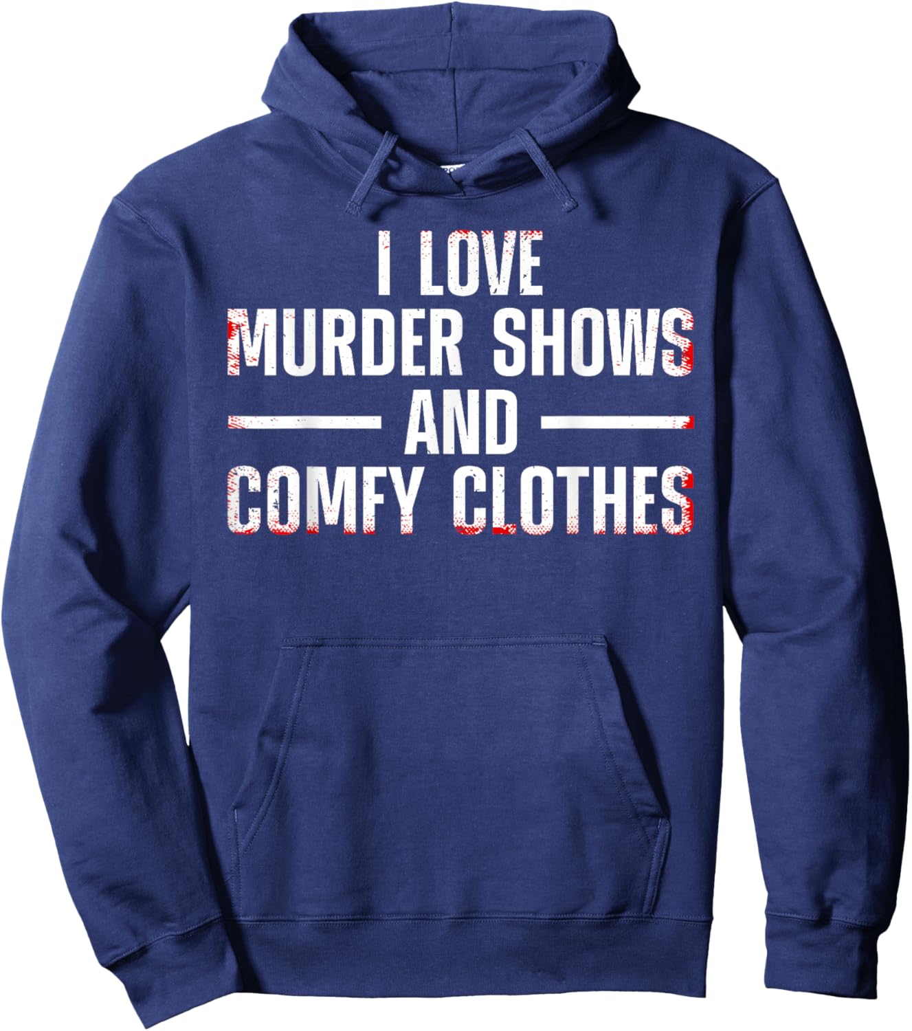 Funny Murder Show Art Women Morbid Spy Investigator Hoodie - Hoodie | Navy