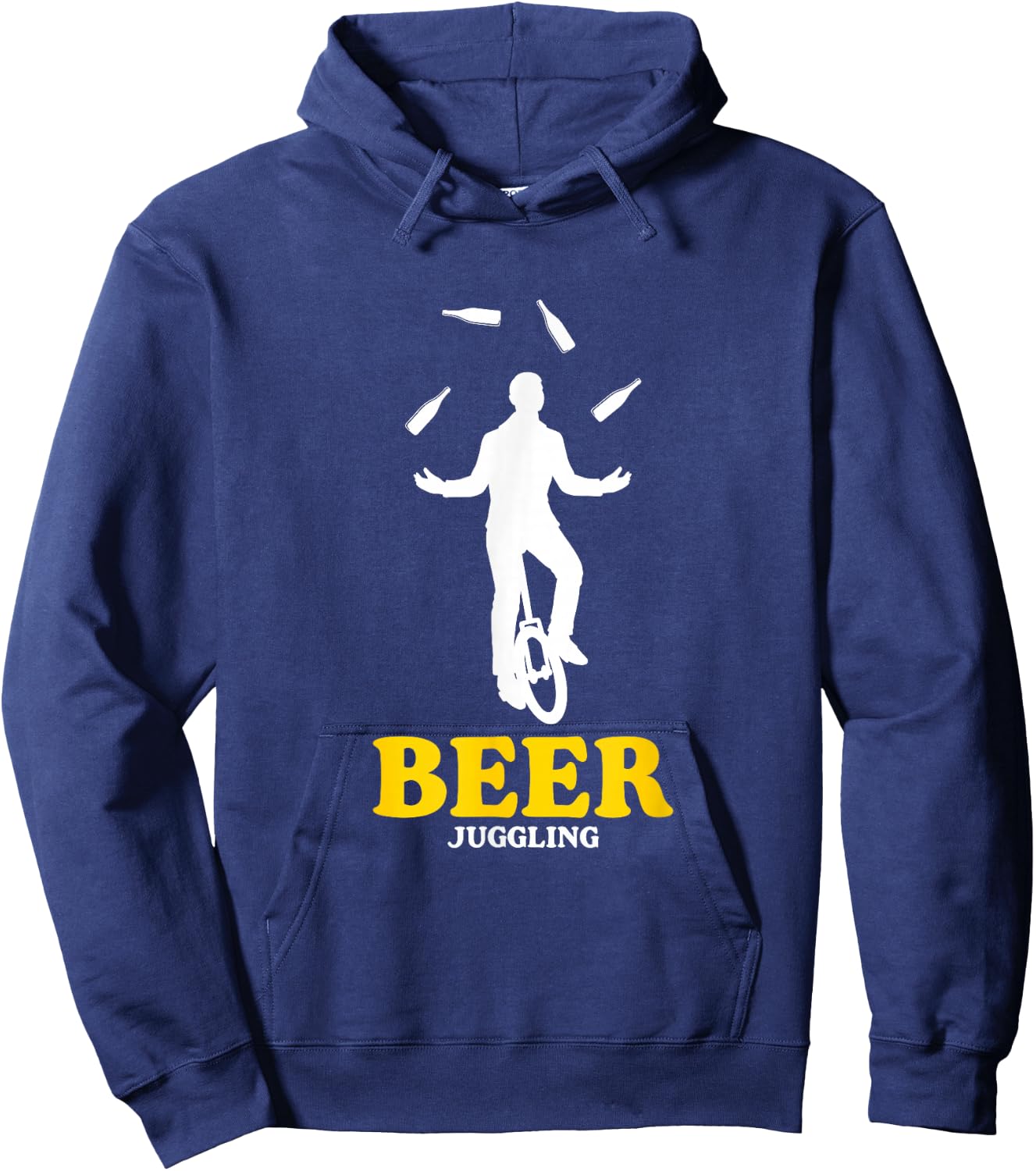 Funny Beer Juggling | Beer Bottles Juggler Hoodie - Hoodie | Navy