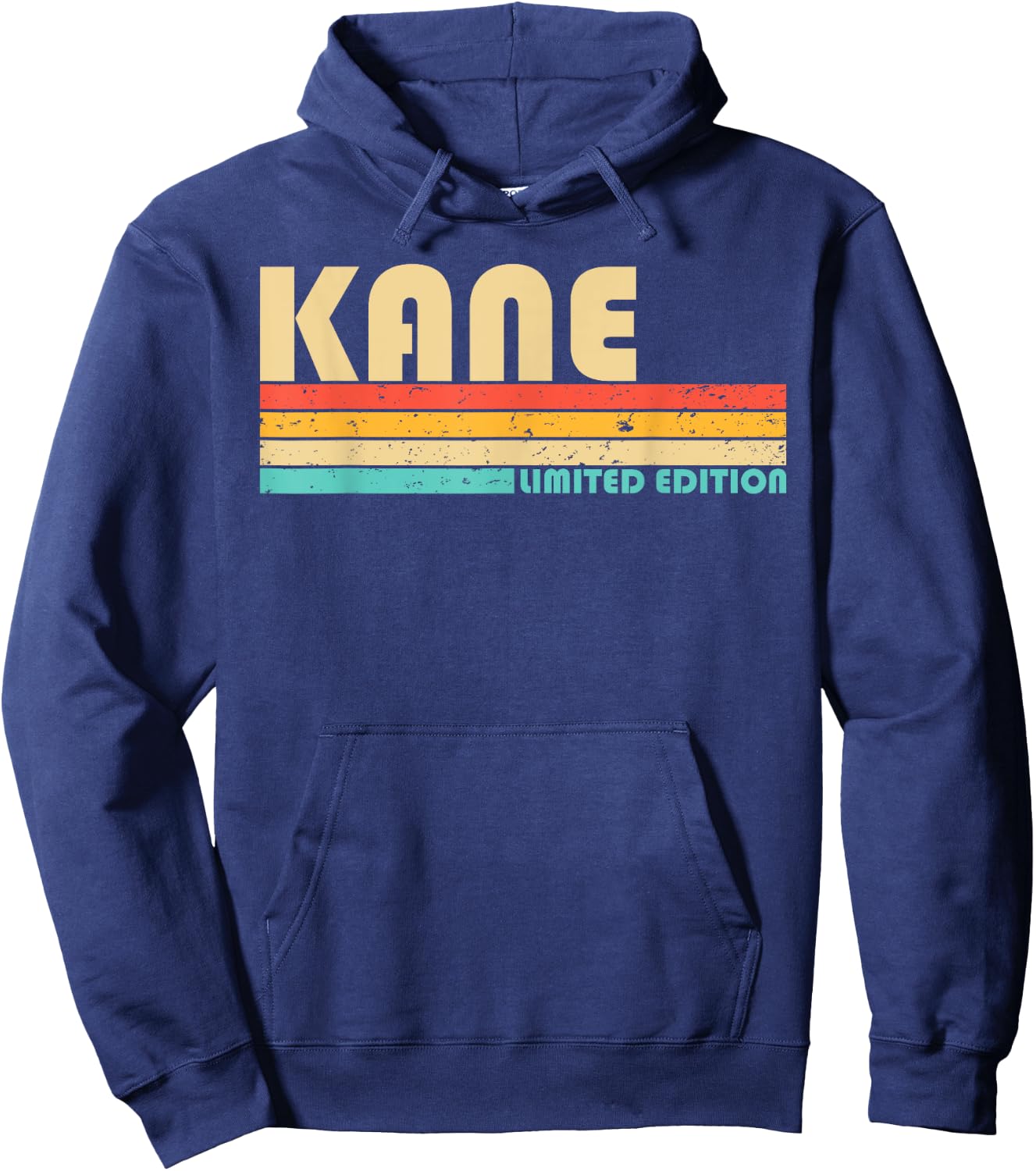 KANE Surname Funny Retro Vintage 80s 90s Birthday Reunion Hoodie - Hoodie | Navy