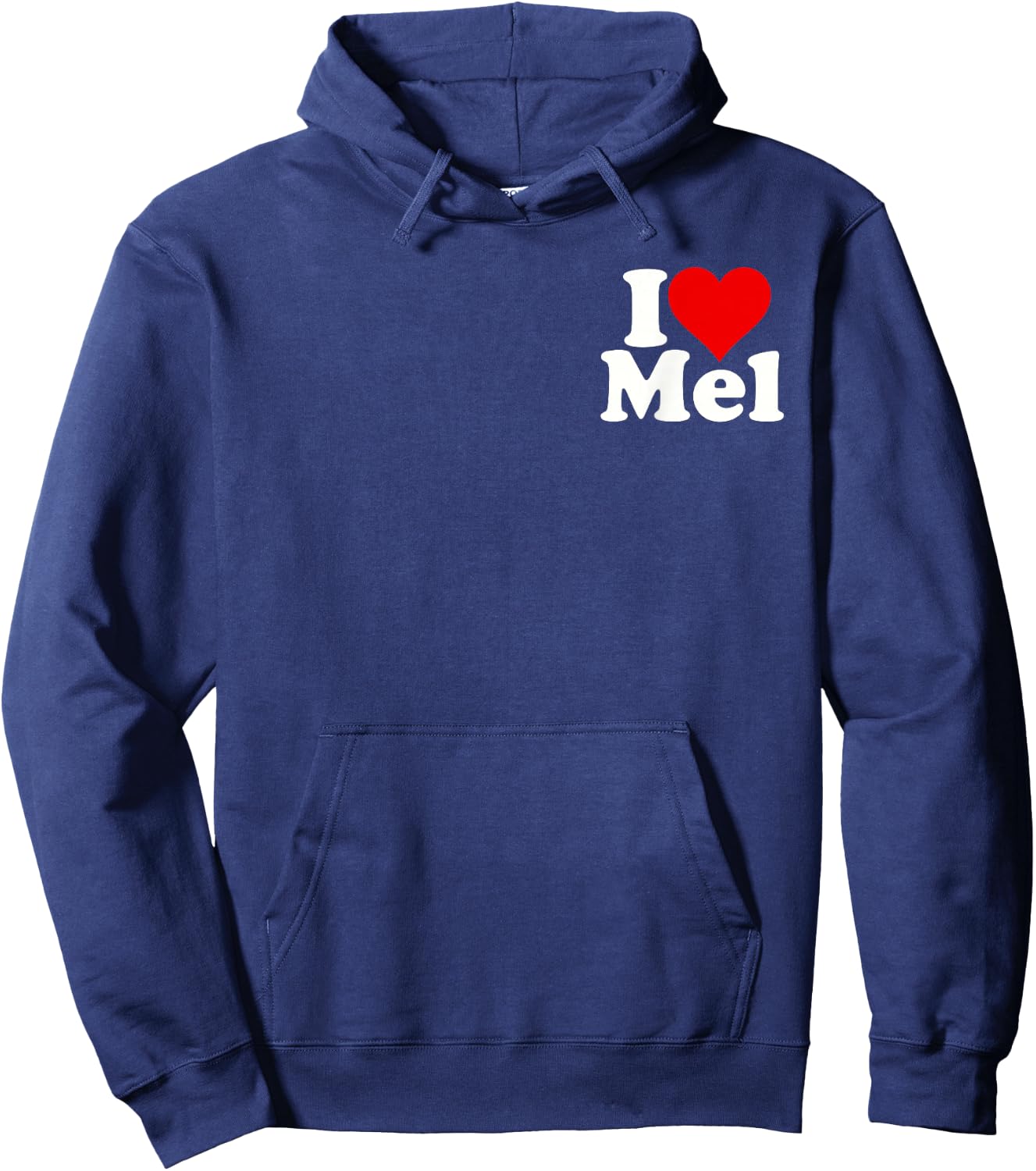 I Love Heart Mel Melvin Melanie Melinda Melissa Melody Hoodie - Hoodie | Navy
