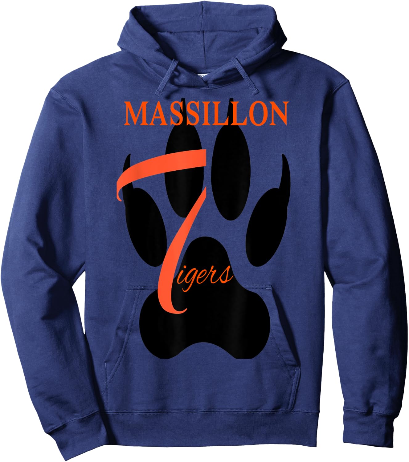 Tigers Sports, Football, Baseball, Basketball. Grey Hoodie - Hoodie | Navy