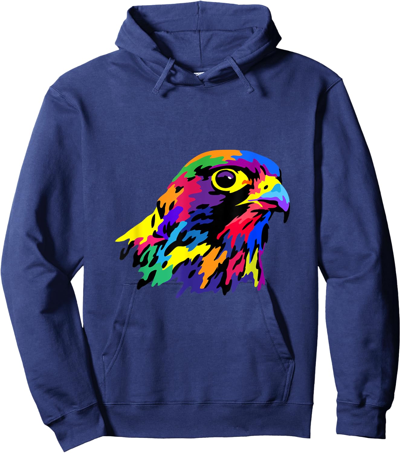 Pop Art Peregrine Falcon Hawk Falconry Bird Lover Birder Hoodie - Hoodie | Navy